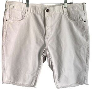Denim Co. White Cotton Shorts Women's Size 40 Waist